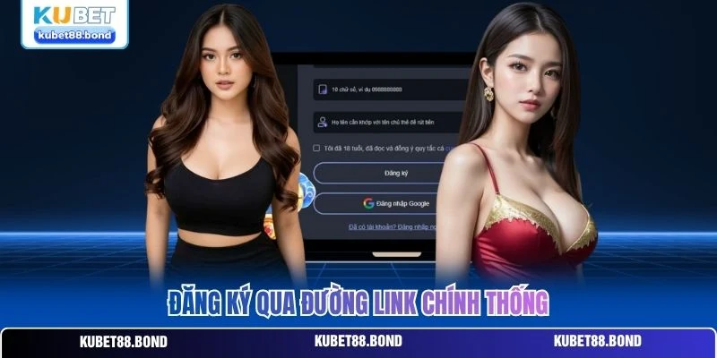 Đăng ký qua đường link chính thống